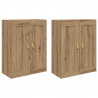 Szafka wisząca 2 pcs Dąb rzemieślniczy 69,5 x 34 x 90 cm