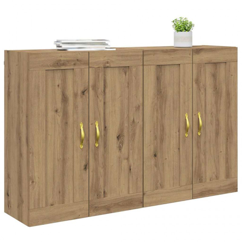 Szafka wisząca 2 pcs Dąb rzemieślniczy 69,5 x 34 x 90 cm