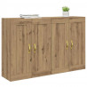 Szafka wisząca 2 pcs Dąb rzemieślniczy 69,5 x 34 x 90 cm