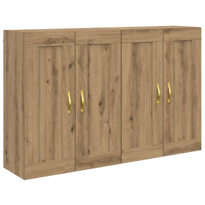 Szafka wisząca 2 pcs Dąb rzemieślniczy 69,5 x 34 x 90 cm