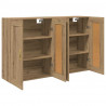 Szafka wisząca 2 pcs Dąb rzemieślniczy 69,5 x 34 x 90 cm