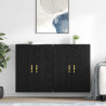 Szafka wisząca 2 pcs Czarny Dąb 69,5 x 34 x 90 cm