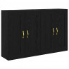 Szafka wisząca 2 pcs Czarny Dąb 69,5 x 34 x 90 cm