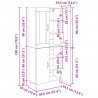 Highboard Stare drewno 69,5 x 34 x 180 cm