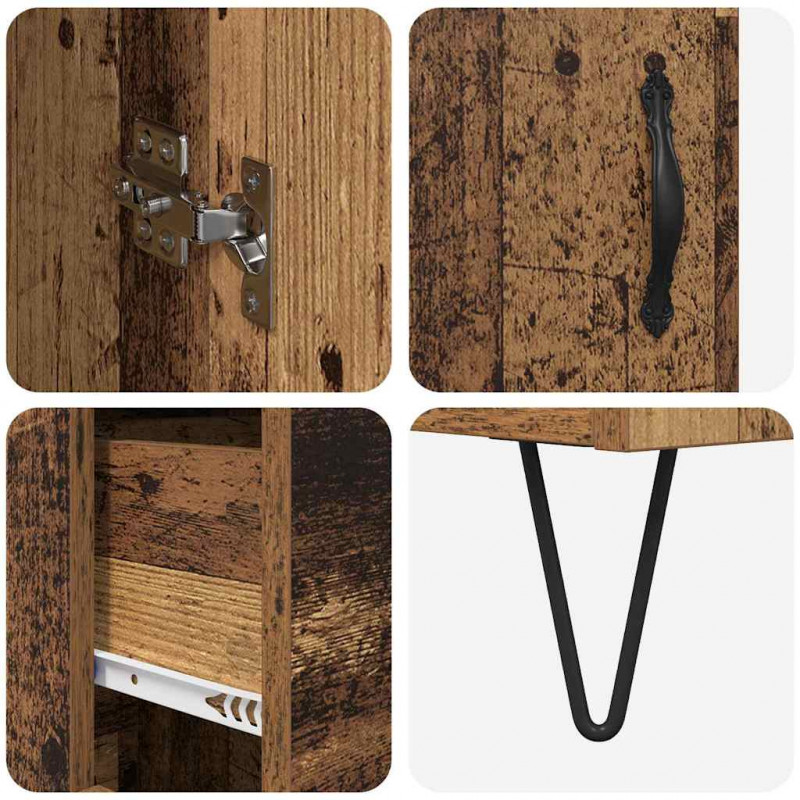 Highboard z szufladą Stare drewno 69,5 x 34 x 90 cm