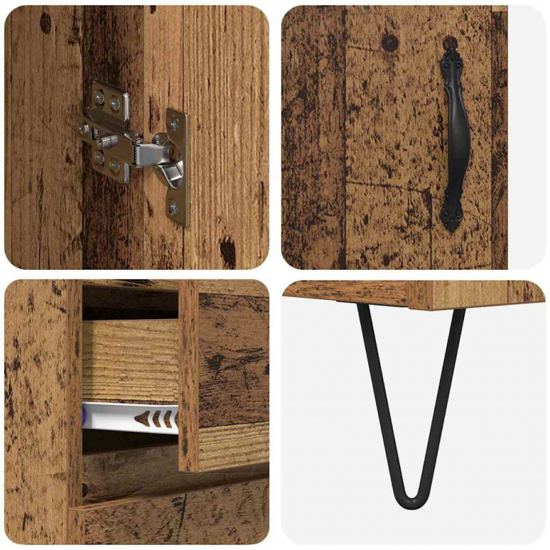 Highboard z szufladą Stare drewno 69,5 x 34 x 90 cm