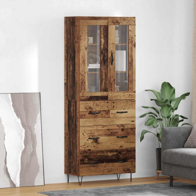Highboard z szufladą Stare drewno 69,5 x 34 x 90 cm