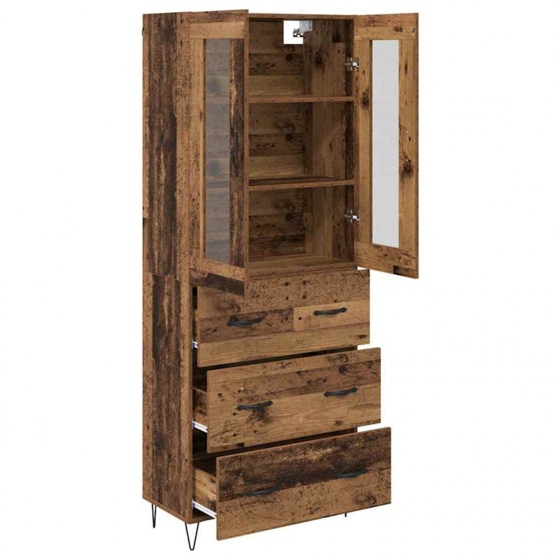 Highboard z szufladą Stare drewno 69,5 x 34 x 90 cm