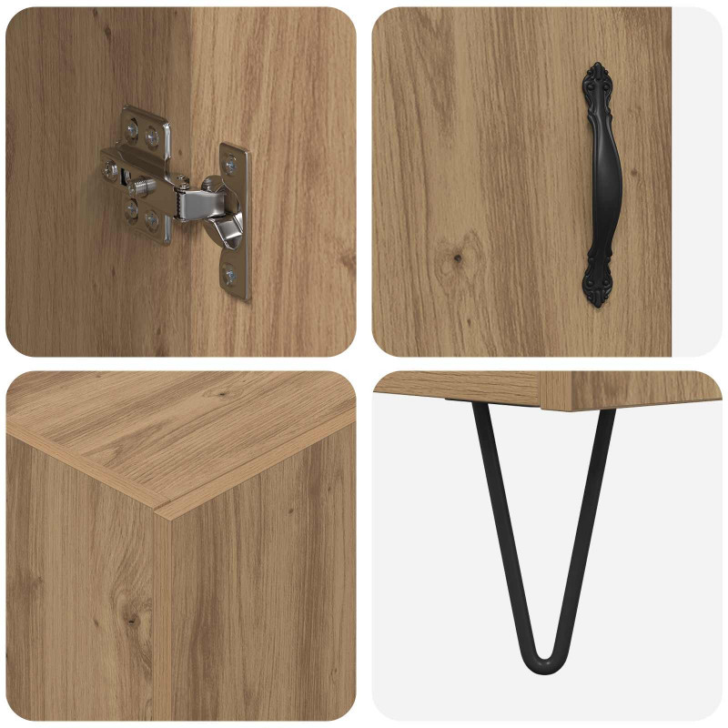 Highboard Dąb rzemieślniczy 69,5 x 34 x 180 cm