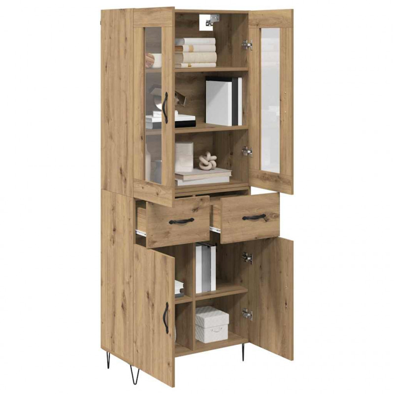 Highboard z szufladą Dąb rzemieślniczy 69,5 x 34 x 90 cm