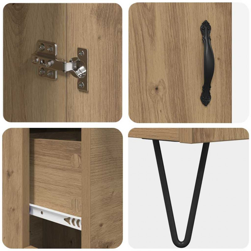 Highboard z szufladą Dąb rzemieślniczy 69,5 x 34 x 90 cm