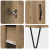 Highboard z szufladą Dąb rzemieślniczy 69,5 x 34 x 90 cm