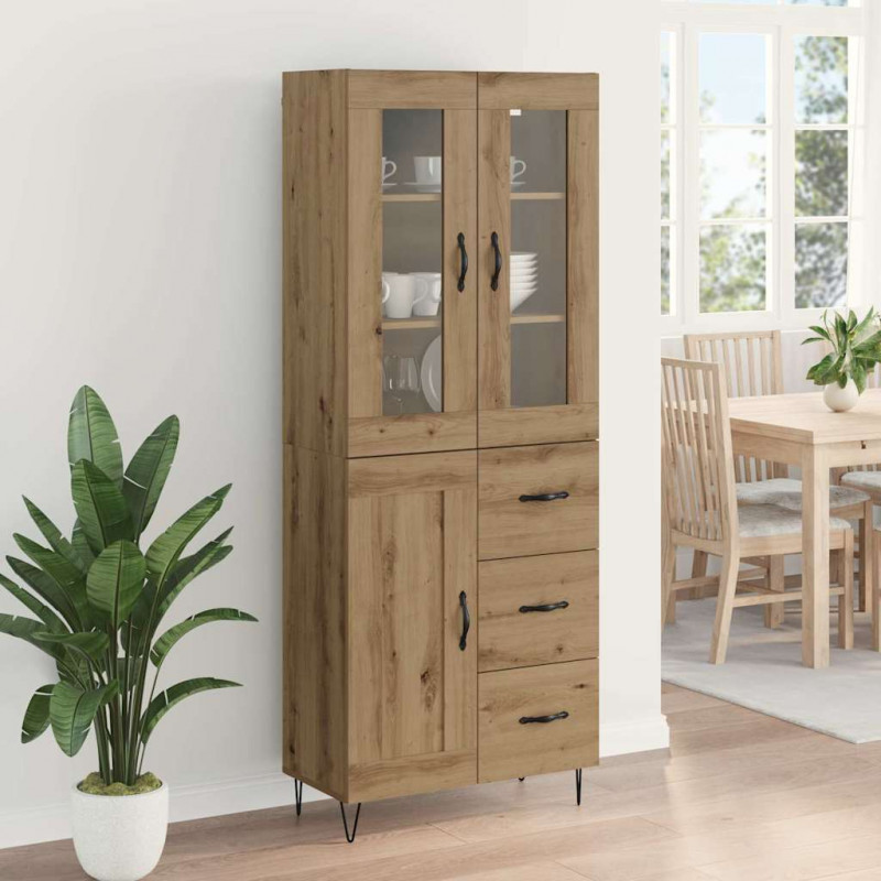 Highboard z szufladą Dąb rzemieślniczy 69,5 x 34 x 90 cm