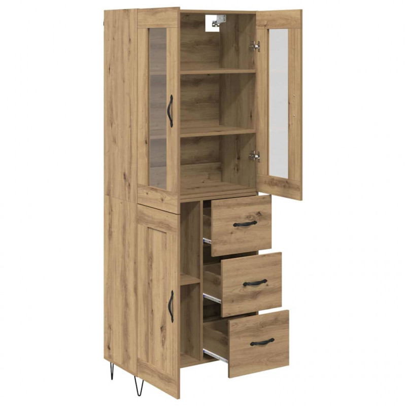 Highboard z szufladą Dąb rzemieślniczy 69,5 x 34 x 90 cm