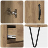 Highboard z szufladą Dąb rzemieślniczy 69,5 x 34 x 90 cm