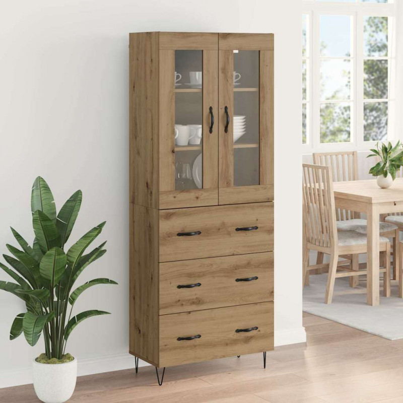 Highboard z szufladą Dąb rzemieślniczy 69,5 x 34 x 90 cm