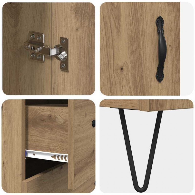 Highboard z szufladą Dąb rzemieślniczy 69,5 x 34 x 90 cm