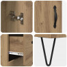 Highboard z szufladą Dąb rzemieślniczy 69,5 x 34 x 90 cm