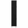 Highboard Białe i czarne dębowe 69,5 x 34 x 180 cm