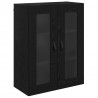 Highboard Czarny Dąb 69,5 x 34 x 90 cm Materiał drewnopochodny