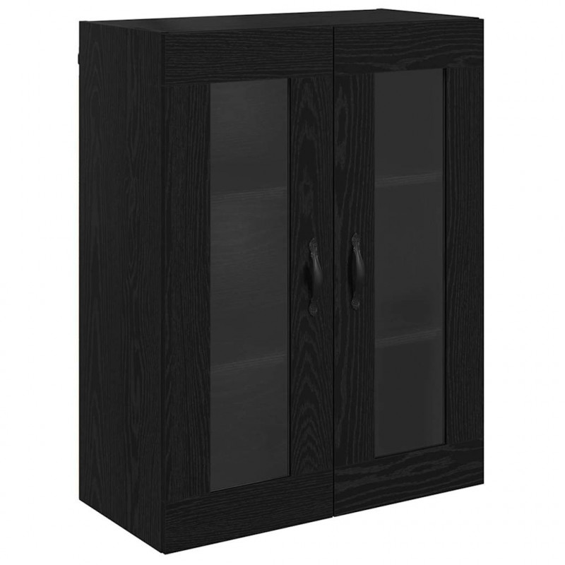 Highboard Czarny Dąb 69,5 x 34 x 90 cm Materiał drewnopochodny