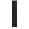 Highboard Czarny Dąb 69,5 x 34 x 90 cm Materiał drewnopochodny