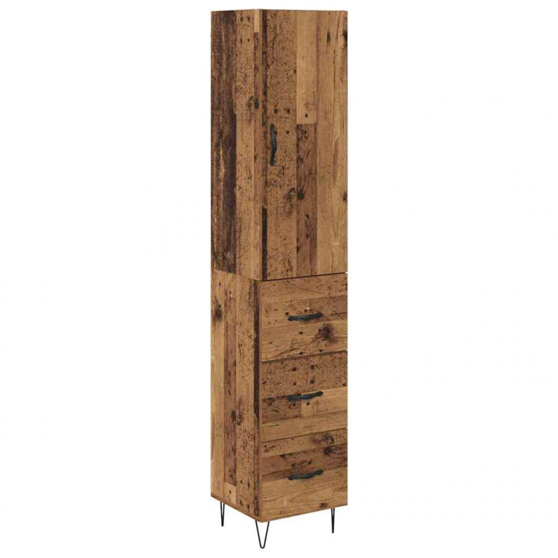 Highboard z szufladą Stare drewno 34,5 x 34 x 90 cm