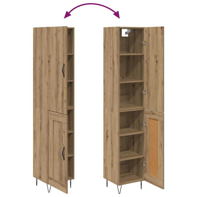 Highboard Dąb rzemieślniczy 34,5 x 34 x 90 cm