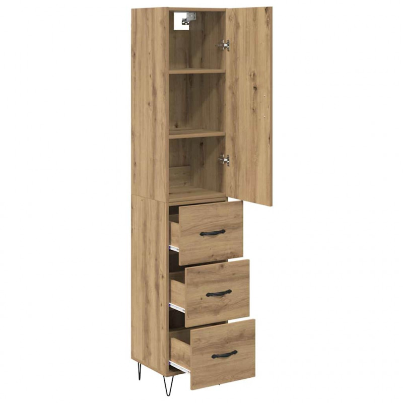 Highboard z szufladą Dąb rzemieślniczy 34,5 x 34 x 90 cm
