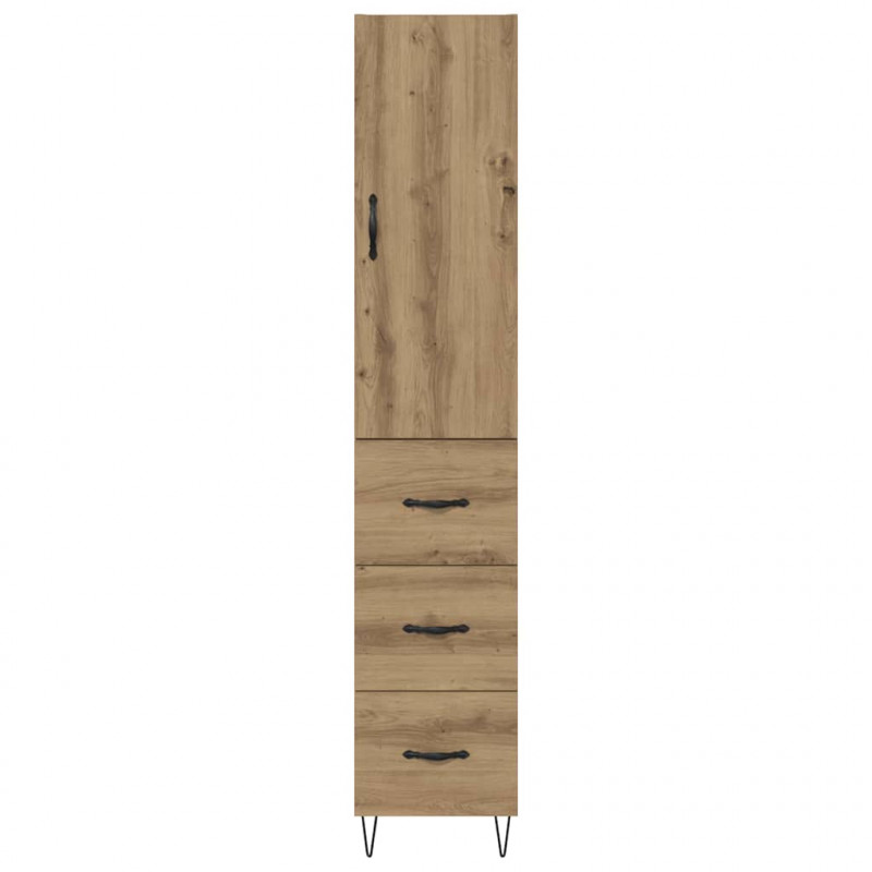 Highboard z szufladą Dąb rzemieślniczy 34,5 x 34 x 90 cm