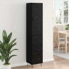 Highboard Czarny Dąb 34,5 x 34 x 90 cm Materiał drewnopochodny