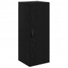 Highboard Czarny Dąb 34,5 x 34 x 90 cm Materiał drewnopochodny