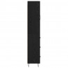 Highboard Czarny Dąb 34,5 x 34 x 90 cm Materiał drewnopochodny