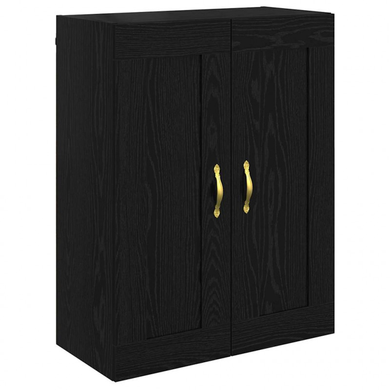 Highboard Czarny Dąb 69,5 x 34 x 90 cm Materiał drewnopochodny