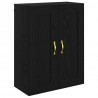 Highboard Czarny Dąb 69,5 x 34 x 90 cm Materiał drewnopochodny
