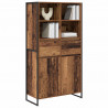 Bufet z szufladą 2 pcs Stare drewno 81 x 36 x 150.5 cm