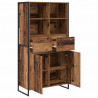 Bufet z szufladą 2 pcs Stare drewno 81 x 36 x 150.5 cm