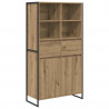 Bufet z szufladą 2 pcs Dąb rzemieślniczy 81 x 36 x 150.5 cm
