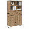 Bufet z szufladą 2 pcs Dąb rzemieślniczy 81 x 36 x 150.5 cm