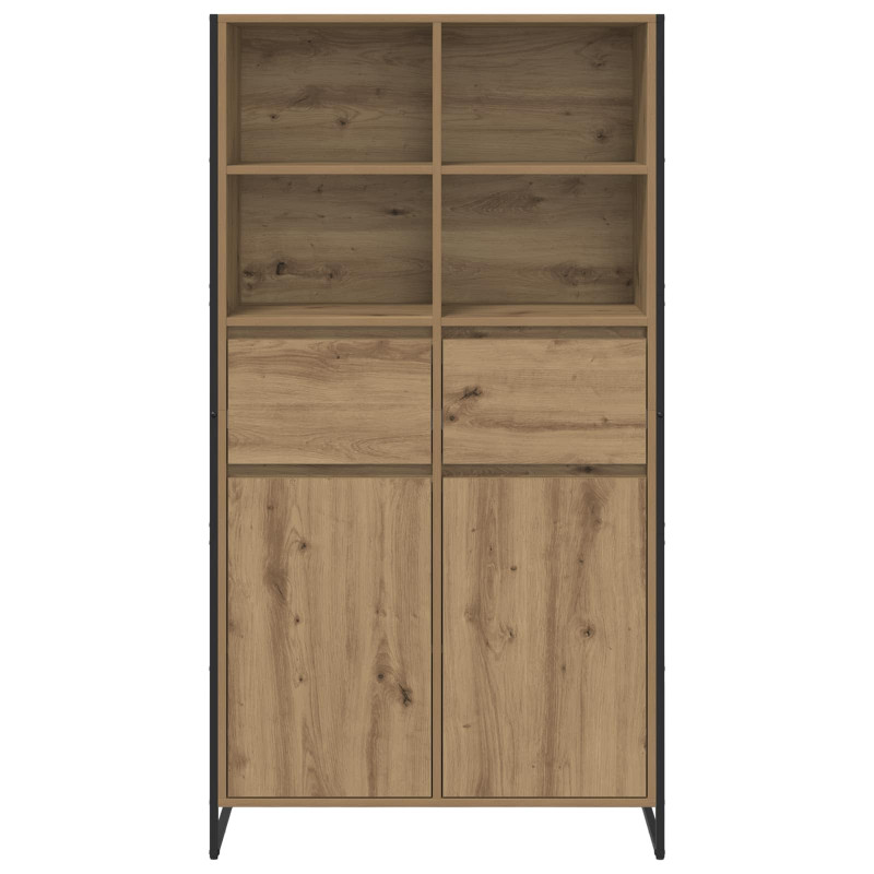 Bufet z szufladą 2 pcs Dąb rzemieślniczy 81 x 36 x 150.5 cm
