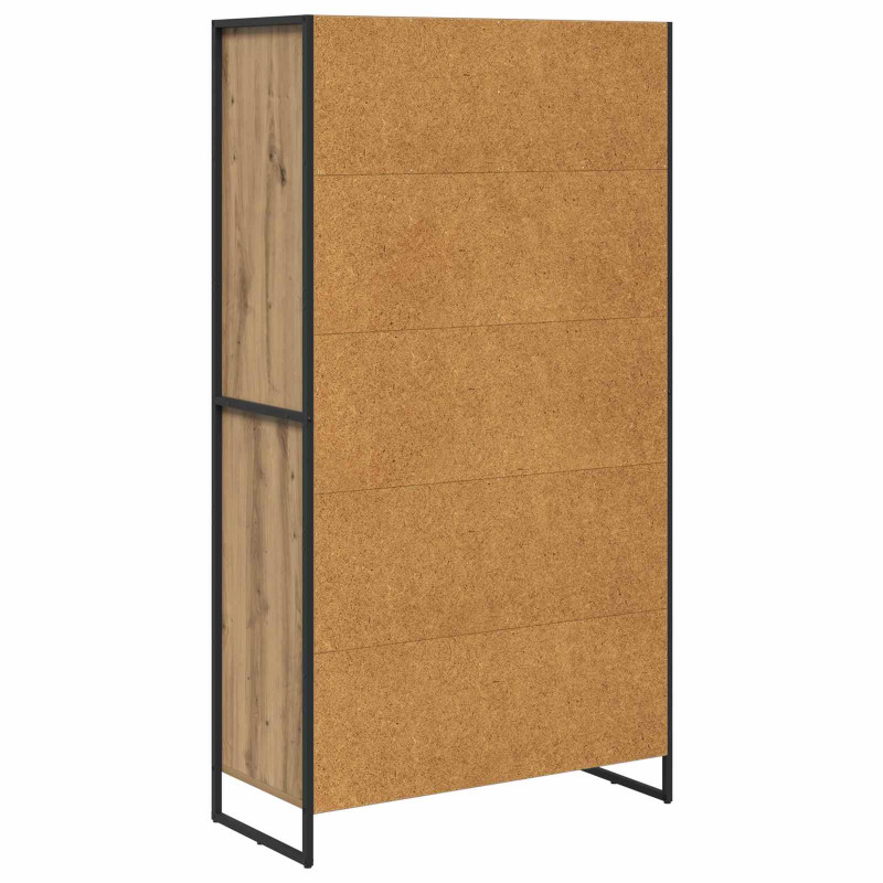 Bufet z szufladą 2 pcs Dąb rzemieślniczy 81 x 36 x 150.5 cm