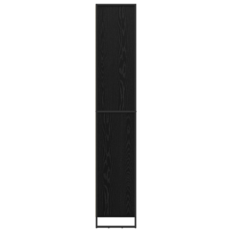 Wysokie szafki 2 pcs Czarny Dąb 79 x 36 x 200 cm