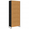 Wysokie szafki 2 pcs Czarny Dąb 79 x 36 x 200 cm