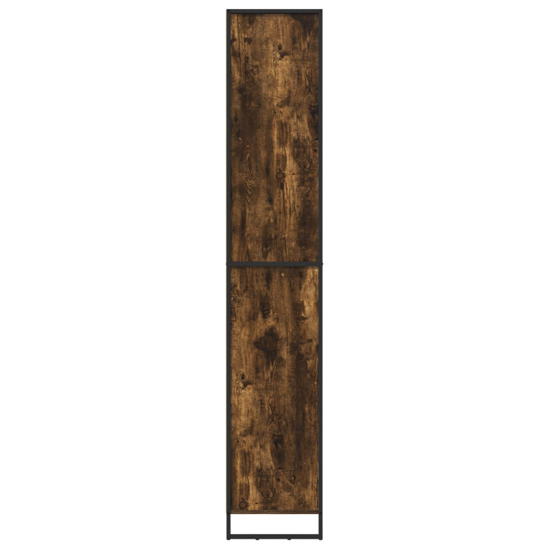 Wysokie szafki 2 pcs Dąb dymny 79 x 36 x 200 cm