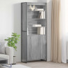 Wysokie szafki 2 pcs Szary Sonoma 79 x 36 x 200 cm