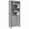 Wysokie szafki 2 pcs Szary Sonoma 79 x 36 x 200 cm