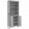 Wysokie szafki 2 pcs Szary Sonoma 79 x 36 x 200 cm