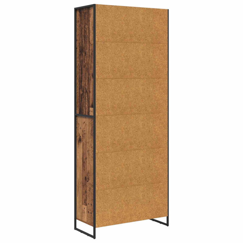 Wysokie szafki 2 pcs Stare drewno 79 x 36 x 200 cm