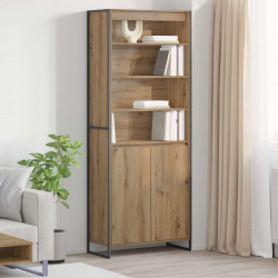 Wysokie szafki 2 pcs Dąb rzemieślniczy 79 x 36 x 200 cm