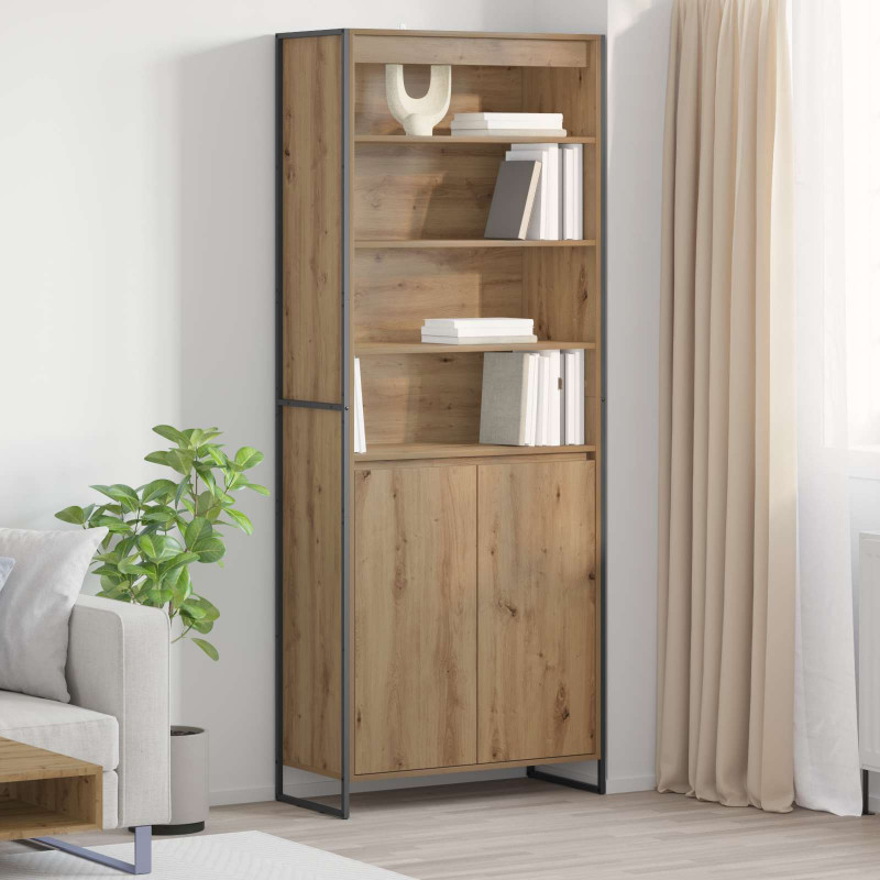 Wysokie szafki 2 pcs Dąb rzemieślniczy 79 x 36 x 200 cm